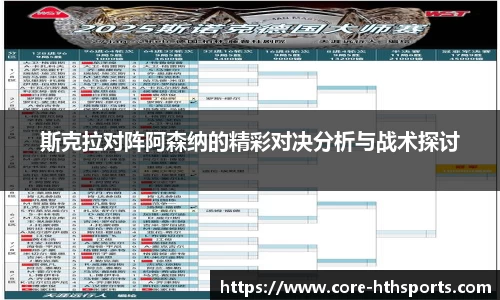 斯克拉对阵阿森纳的精彩对决分析与战术探讨